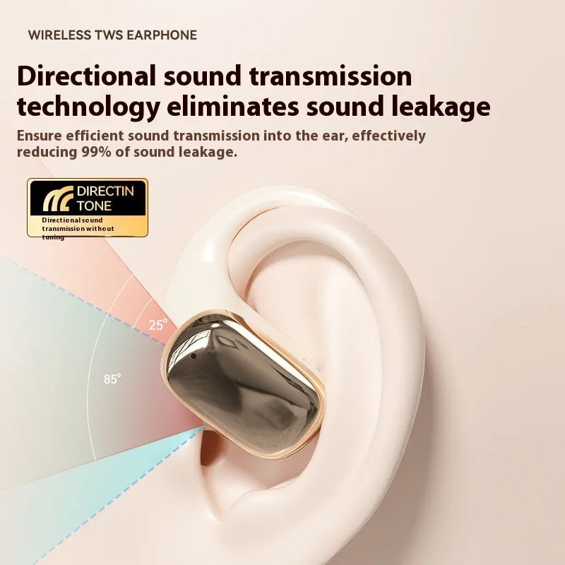 Ear-mounted headphones with digital display screen in black colour option