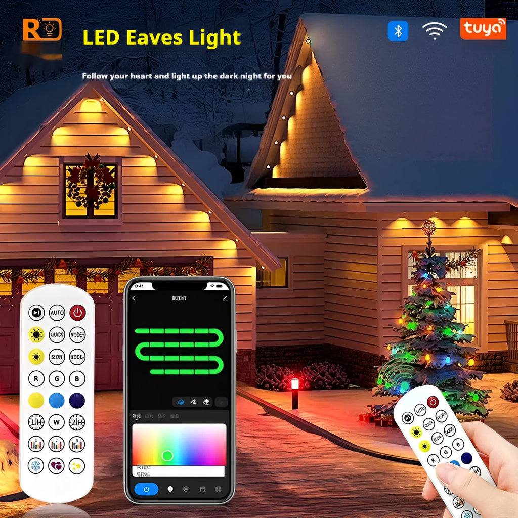 Outdoor planetary design LED light string with remote control for courtyard and eaves decoration