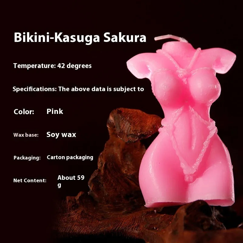 Soy wax low-temperature fragrance candle in rose red, spring pink, or lilac purple colour.