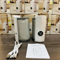 Grey and white car charger electric milk warmer with 12V plug for constant temperature bottle warming