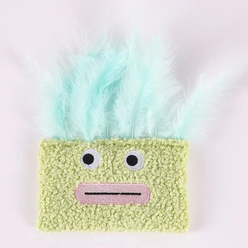 Big mouth explosion head-shaped catnip plush toy for cats in multiple colour options
