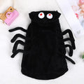 Halloween spider costume for dogs with spiderweb pattern in polyester fabric