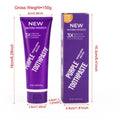 120g tube of purple whitening toothpaste for adults to remove yellow stains