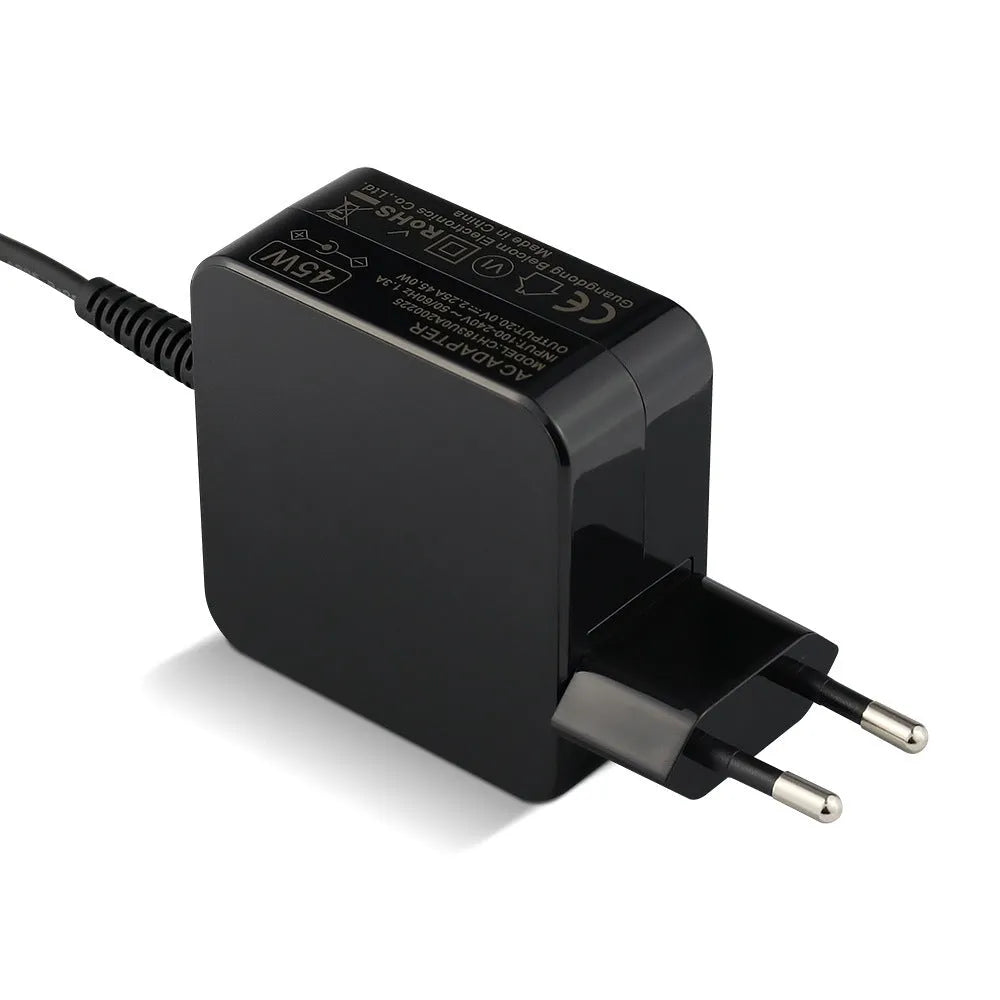 Black Hua 45W laptop power adapter with charging cable