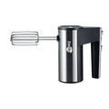 Silver handheld electric whisk or mixer model SL-25209 with five-speed control buttons.