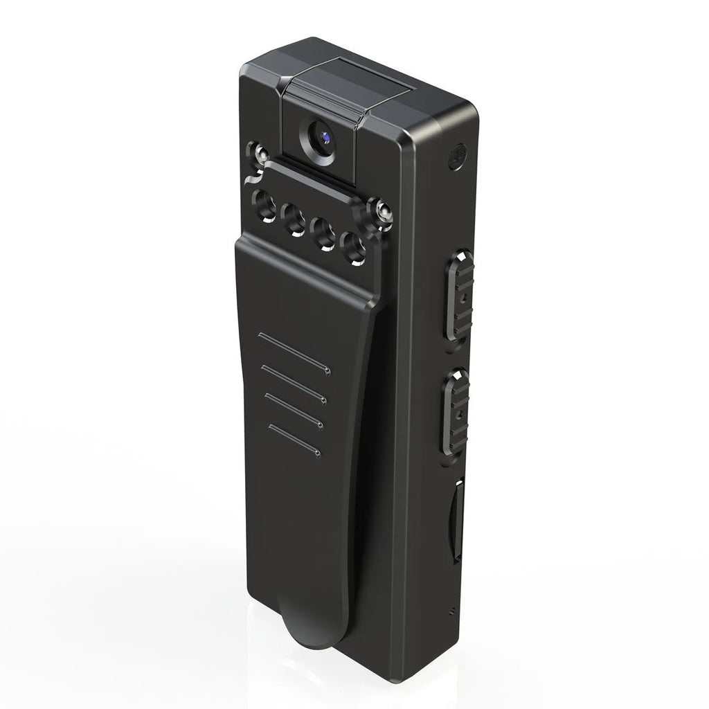 Black 1080p HD DV home camera with a rotating lens on an ABS plastic body.
