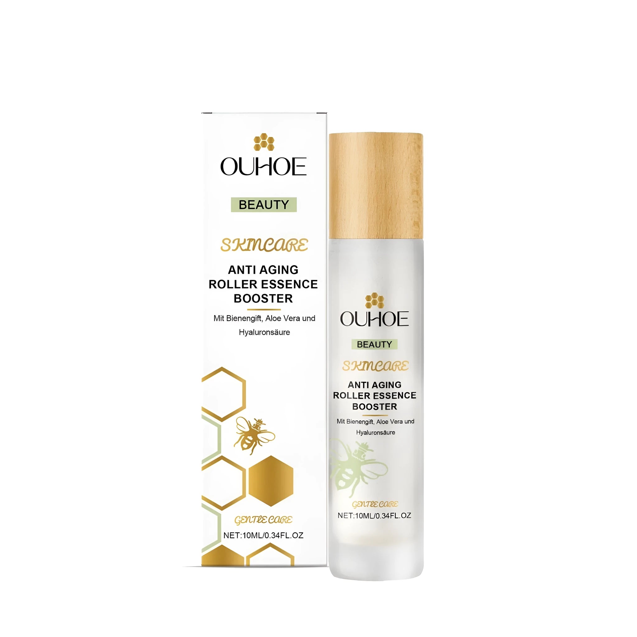 Anti-aging evening ball moisturising face cream with bee venom and hyaluronic acid in 10ml packaging