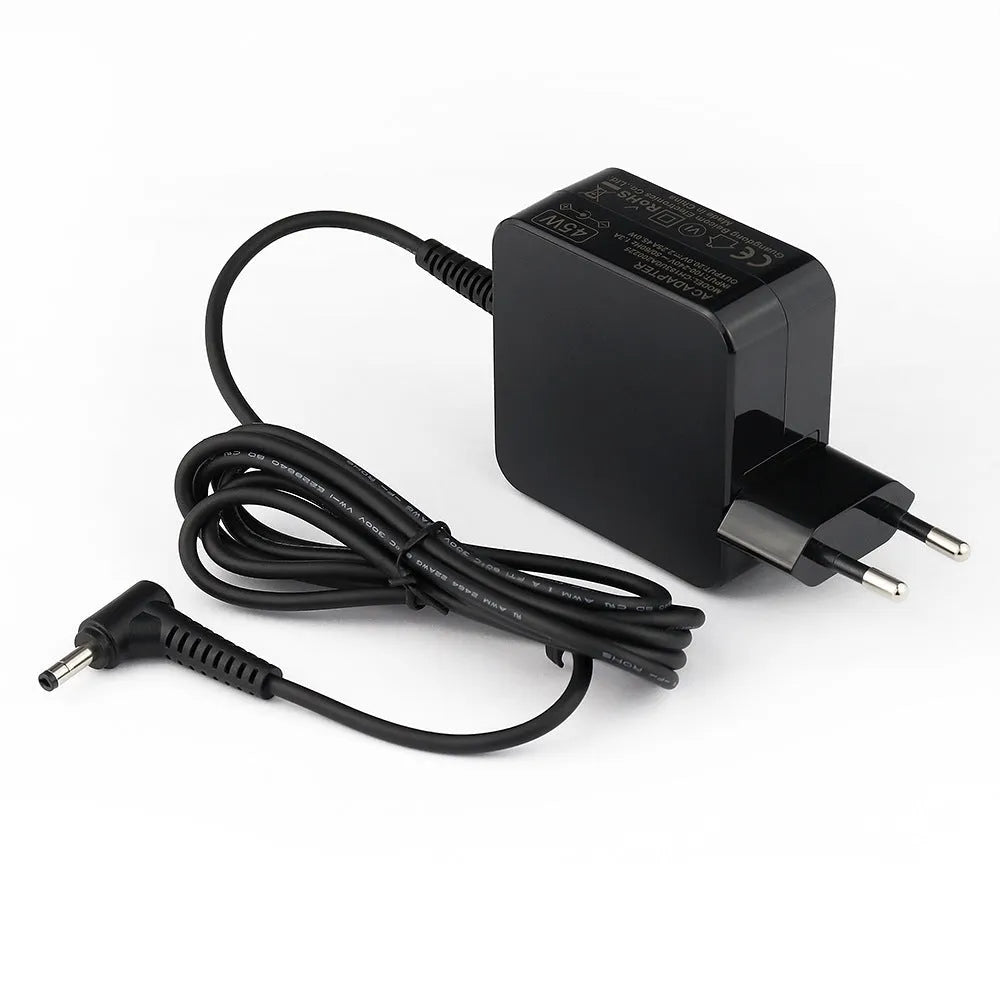 Black Hua 45W laptop power adapter with charging cable