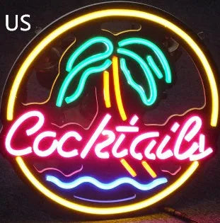 LED coffee neon billboard advertising light with mixed colour illumination