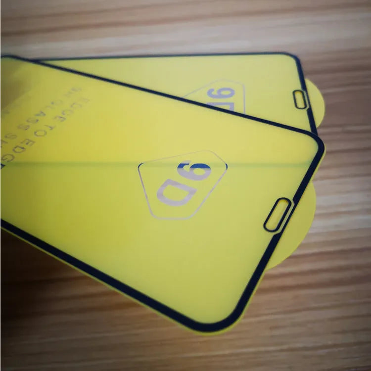 Black tempered glass screen protector for Xiaomi 10lite, 11lite, and 11t Pro phones.