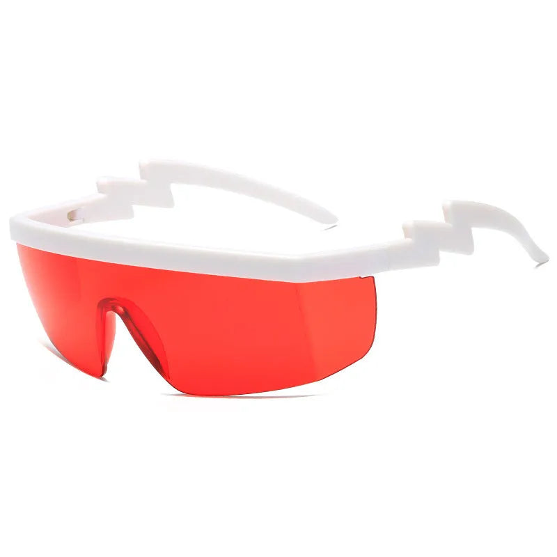 Sports sunglasses with interchangeable lenses in multiple colour combinations for outdoor cycling
