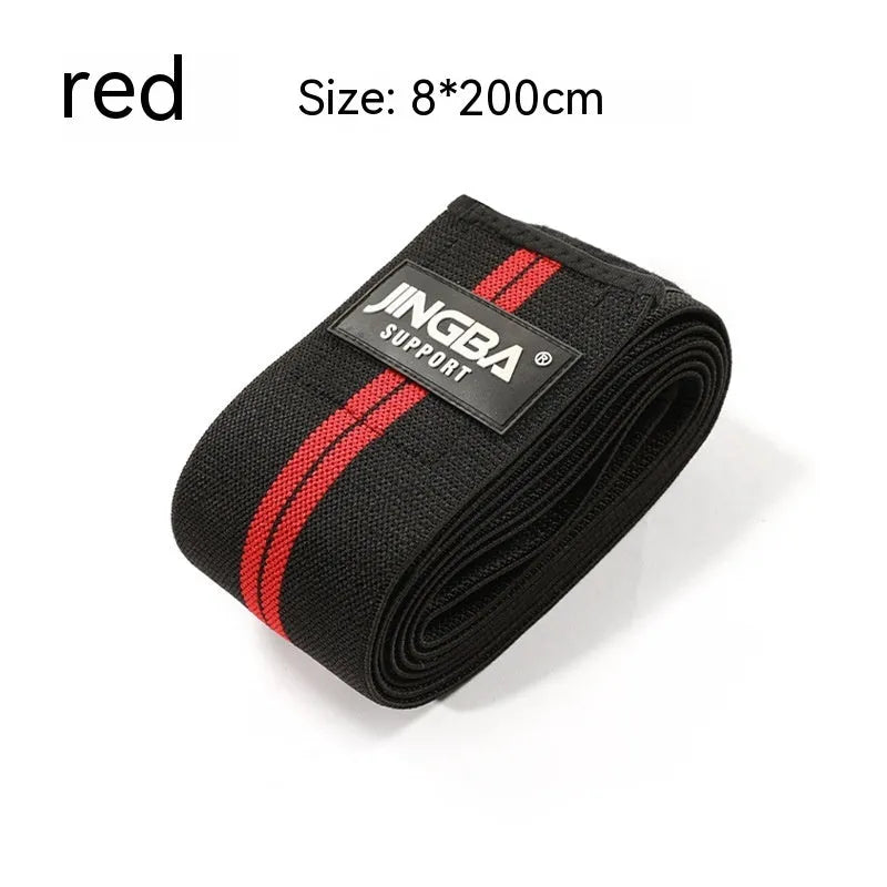 Adjustable adult sports knee pad in blue grey red or yellow for weightlifting cycling and fitness training