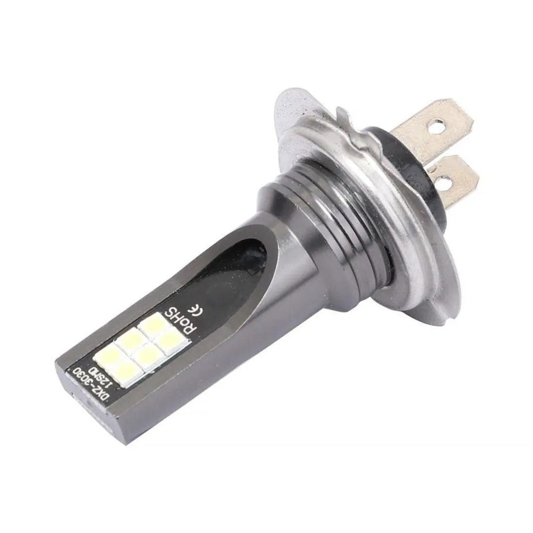 H7 110W LED automotive fog lights with 12 SMD chips and aluminium housing