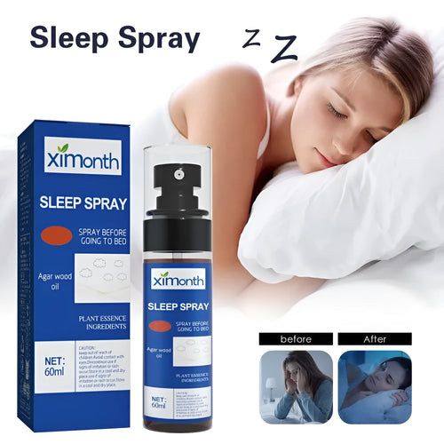 60ml bottle of lavender chamomile sleep aromatherapy spray for body stress relief