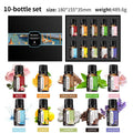 Boxed water-soluble aromatherapy essential oil set showing multiple size options