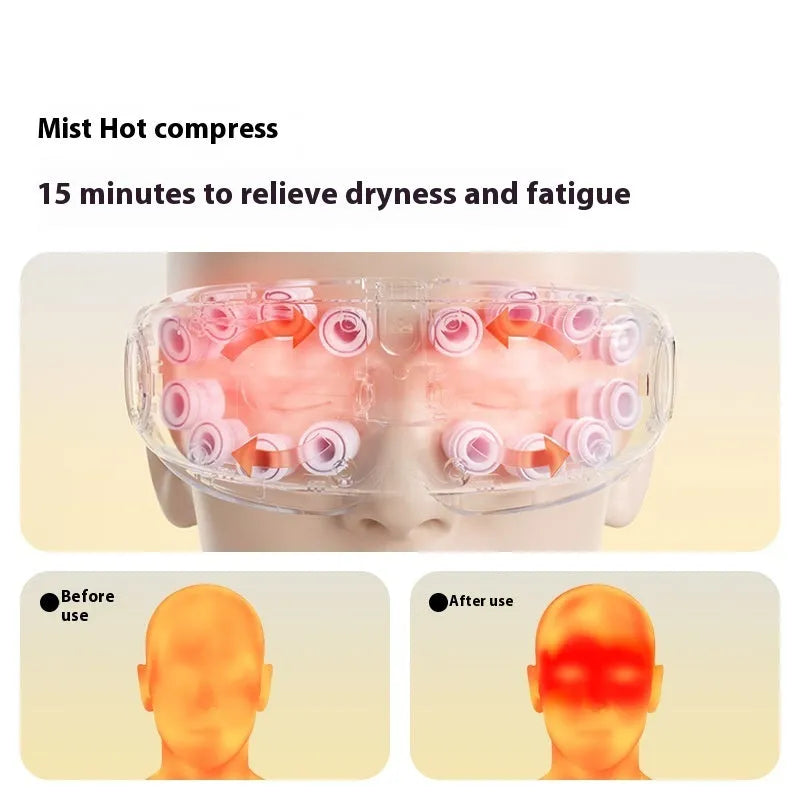 Steam Smart Bluetooth eye hot compress massager in purplish grey, green or ink grey colour