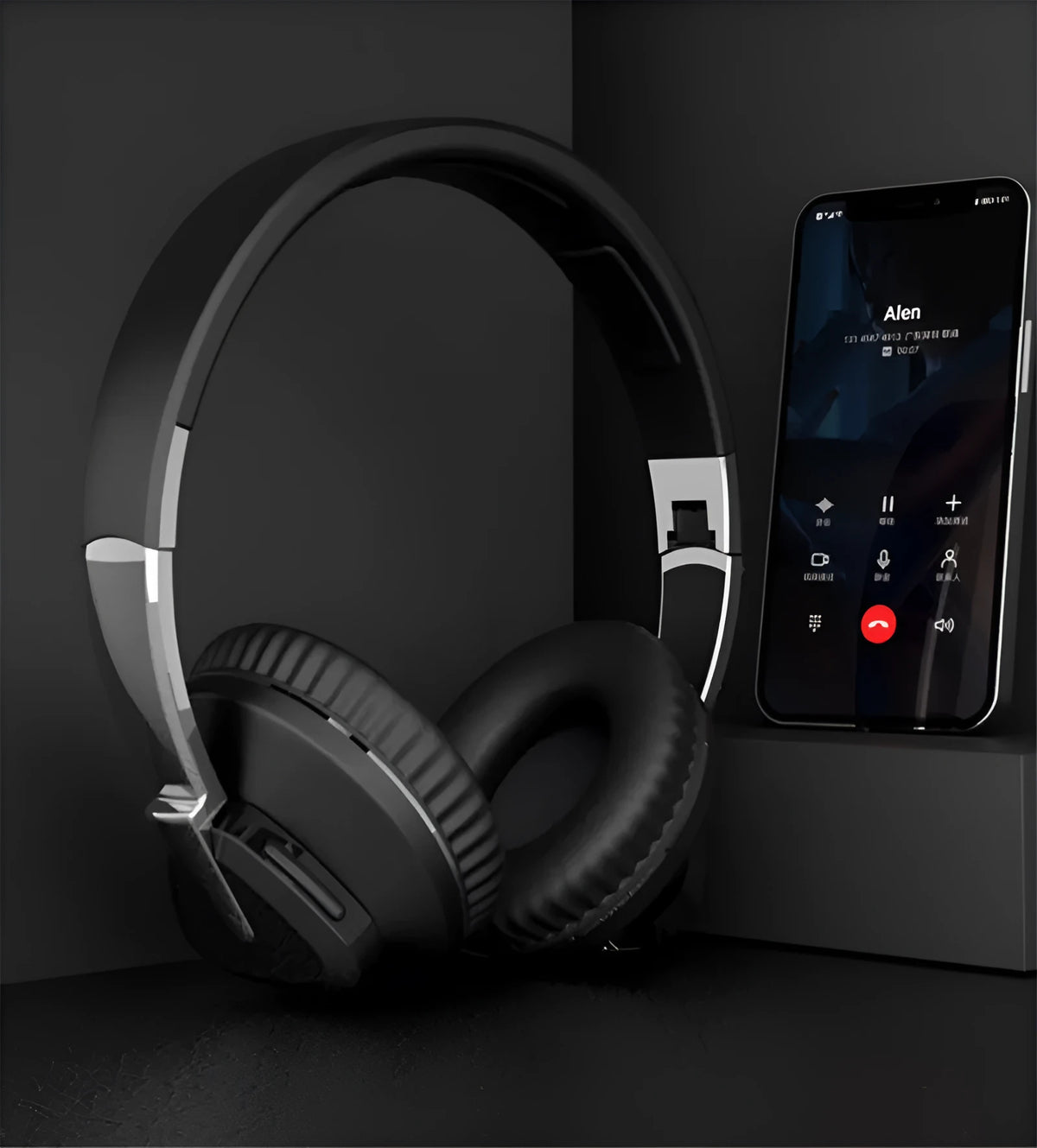 H3 wireless over-ear headset in four colour options showing all-inclusive ear cushions and control buttons