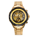 MCE men's explosion proof mechanical watch with stainless steel case and sapphire crystal dial
