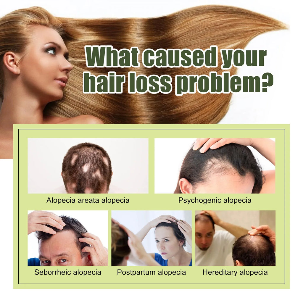 60ml bottle of hair care essential oil for anti-fall repair and dry split end treatment.