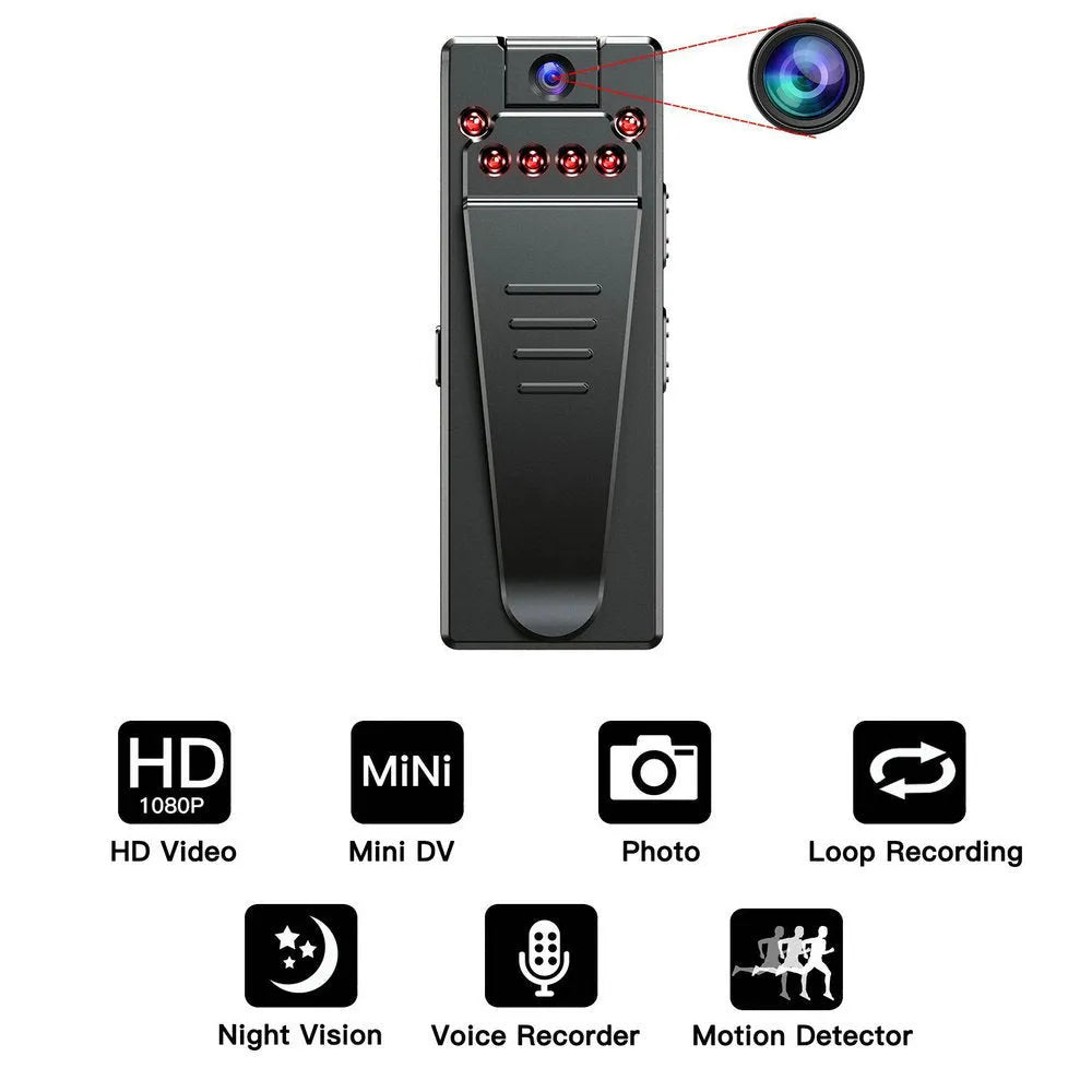 Black 1080p HD DV home camera with a rotating lens on an ABS plastic body.