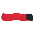 Rubber elastic strap for football shin guards in black, blue, red or white
