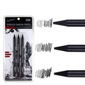 Wood-free graphite sketching pencil set with six different grades HB 2B 4B 6B 8B EE