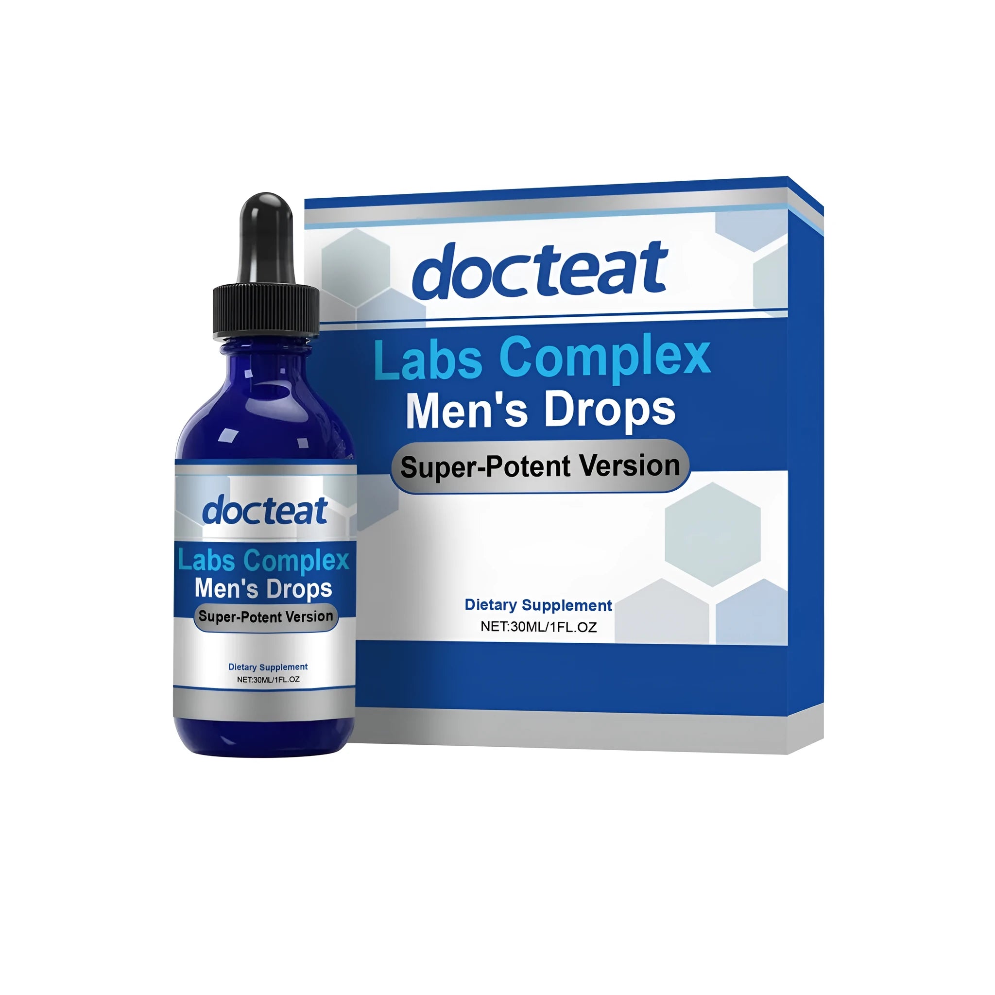 Labs Complex Men's Drops 30ml bottle with dropper containing traditional Chinese medicine extract skincare formula