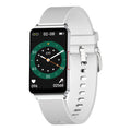 EP08 smart bracelet with blood glucose monitoring on wrist showing touch screen and TPU strap