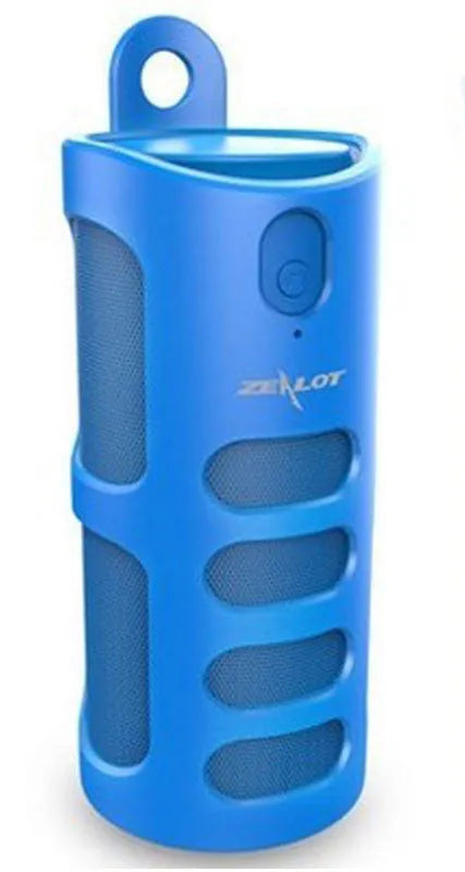 Compact wireless Bluetooth speaker in black, blue, or red colour with 4000mAh battery