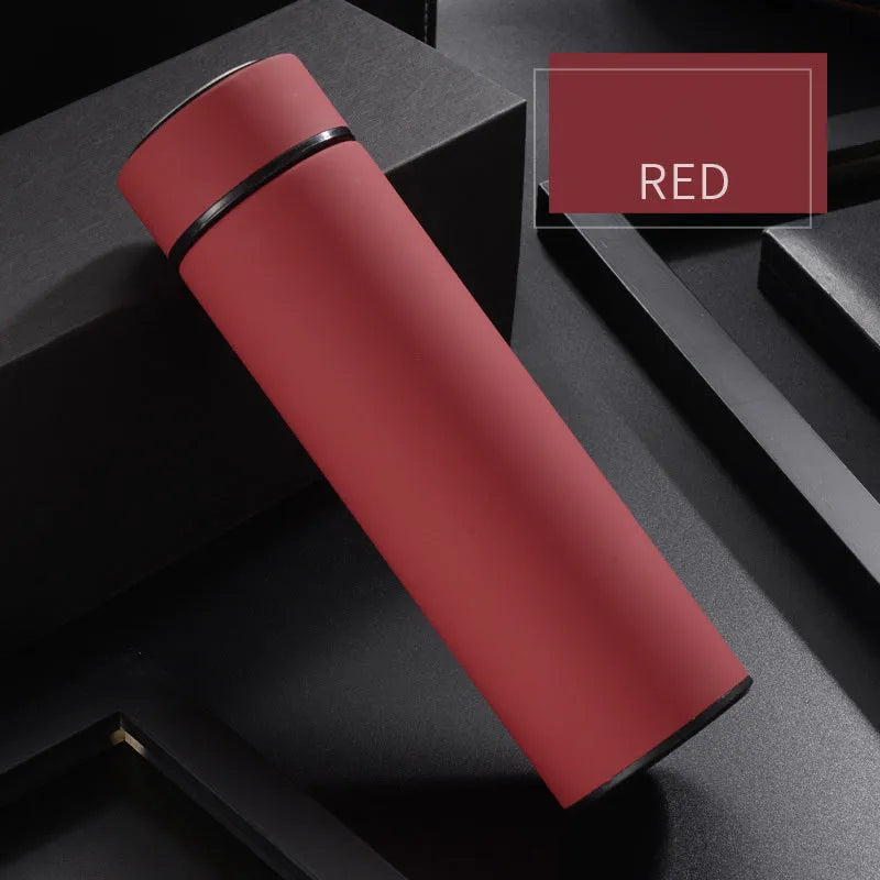450ml stainless steel vacuum insulated water bottle in multiple colours with arrow mouth design