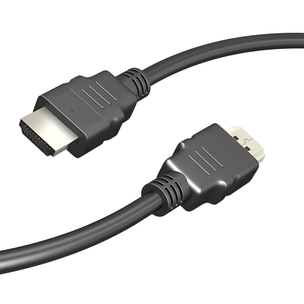 Black HDMI cable for set-top box connection with nickel-plated copper-clad steel construction