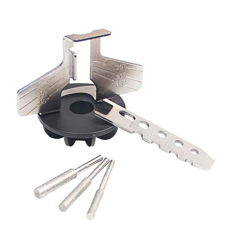 Silver metal band saw blade grinding accessory showing 100 teeth for sharpening