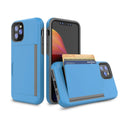 A solid-colour mobile phone case for Apple iPhone 11 series, shown in multiple colour options.