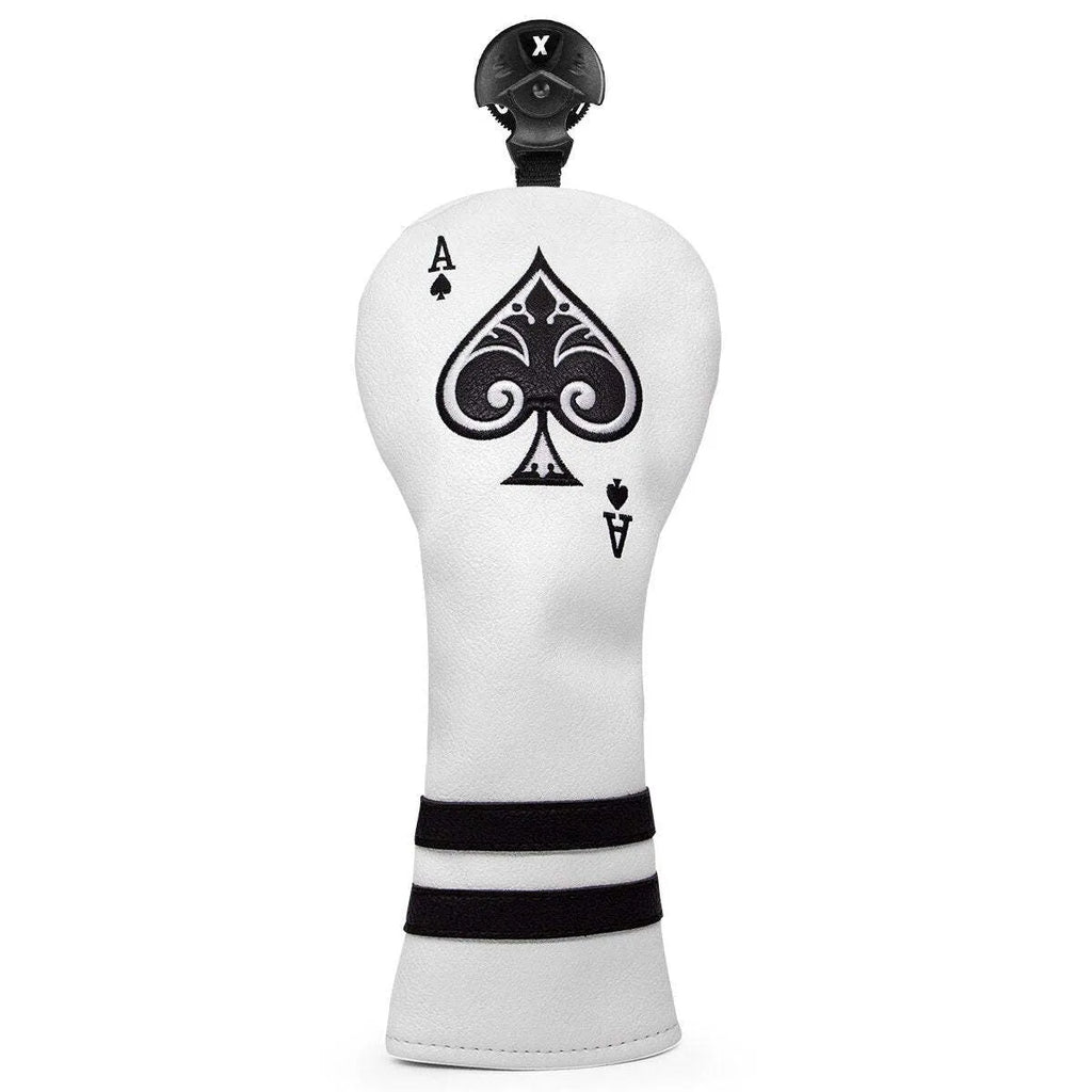 PU material golf putter sleeve accessory shown in one of three available colour options