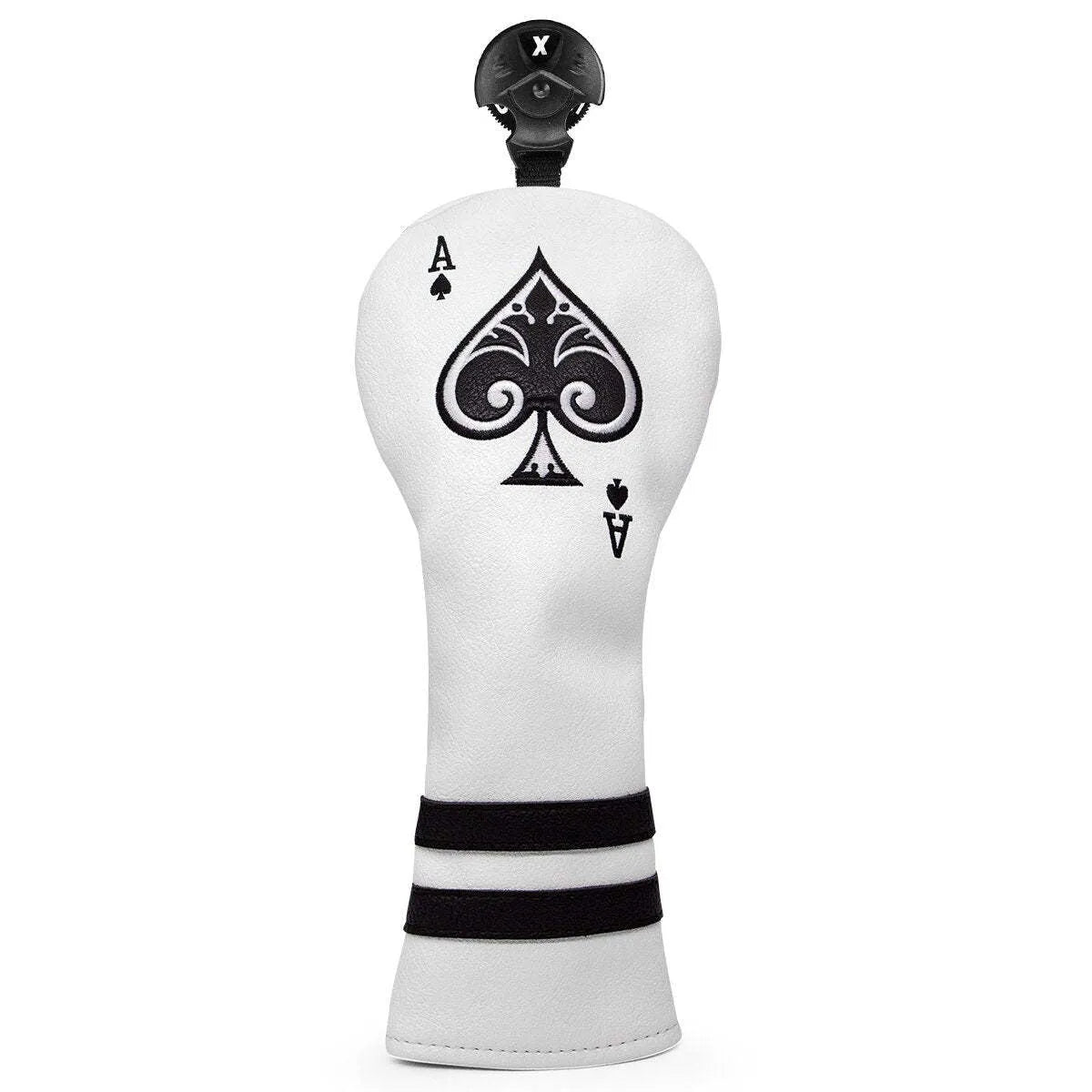 PU material golf putter sleeve accessory shown in one of three available colour options