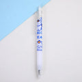 Six cream coloured animal design press pen knives with bear and rabbit handles