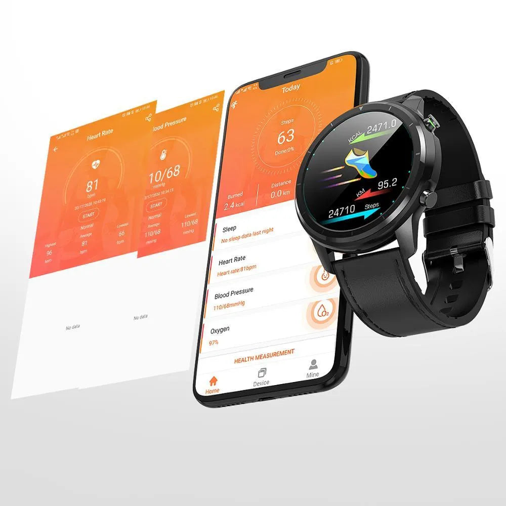 LEMFO LF26 smart bracelet with 1.3-inch screen shown in Black, Brown, and Silver colour options