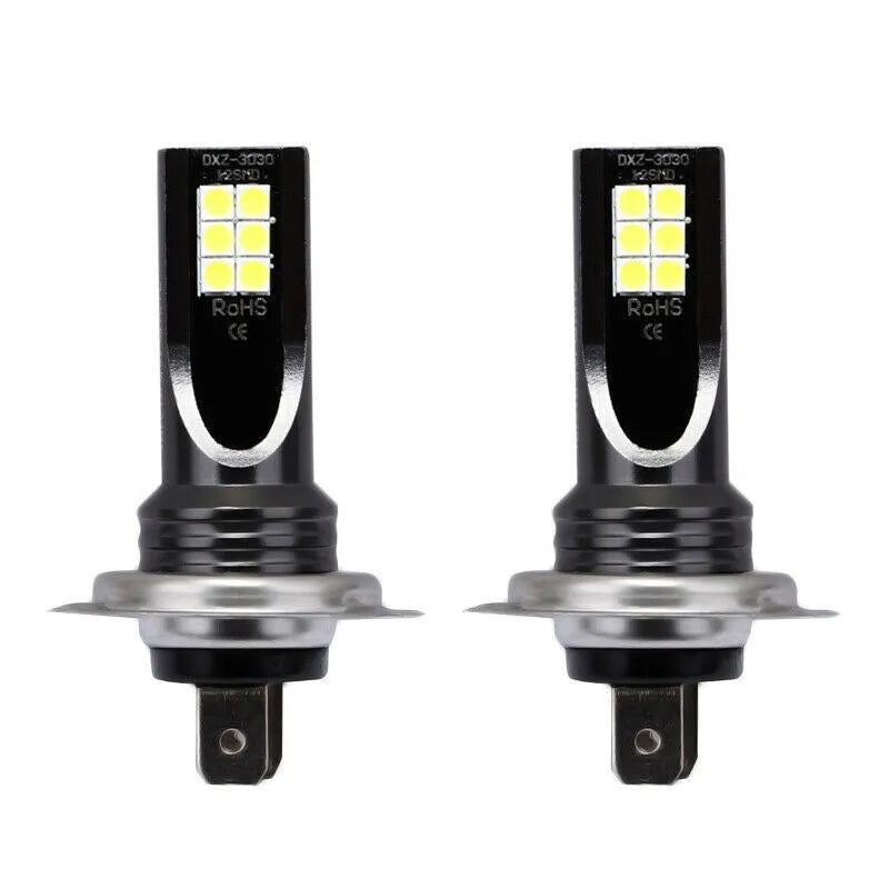 H7 110W LED automotive fog lights with 12 SMD chips and aluminium housing