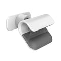 Black universal car phone holder with 360-degree rotation ball joint mounted on dashboard