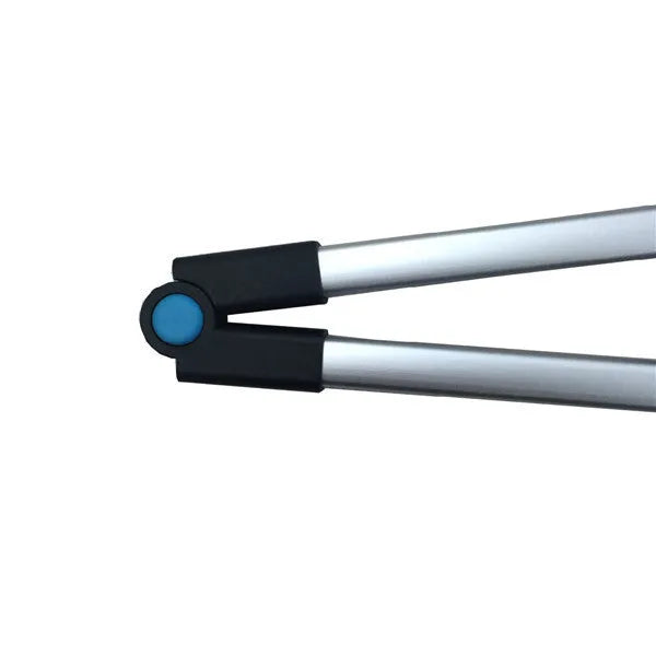 Blue foldable portable pickup tool with telescopic aluminium tube extended to 83.5cm for waste collection
