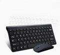 Wireless keyboard and mouse set in black or white with USB receiver for 2.4GHz connection