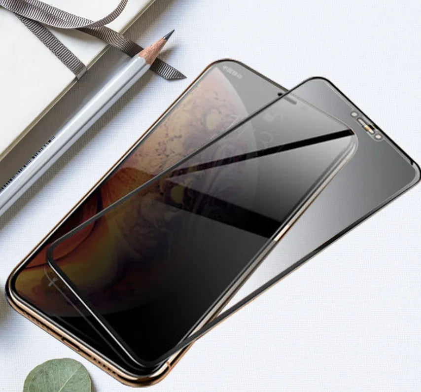 Samsung Galaxy full-screen tempered glass screen protector showing anti-fingerprint coating