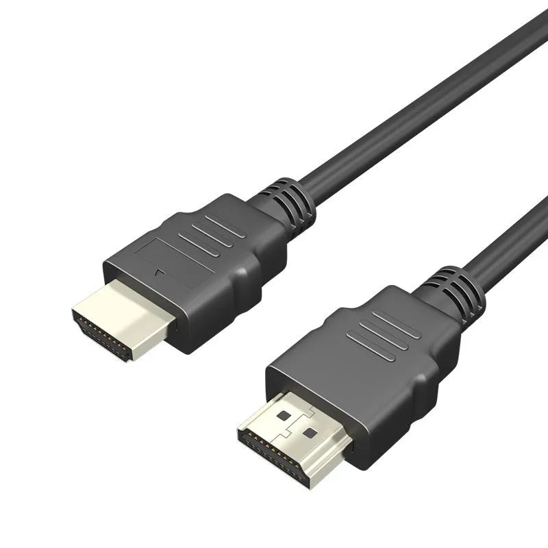 Black HDMI cable for set-top box connection with nickel-plated copper-clad steel construction