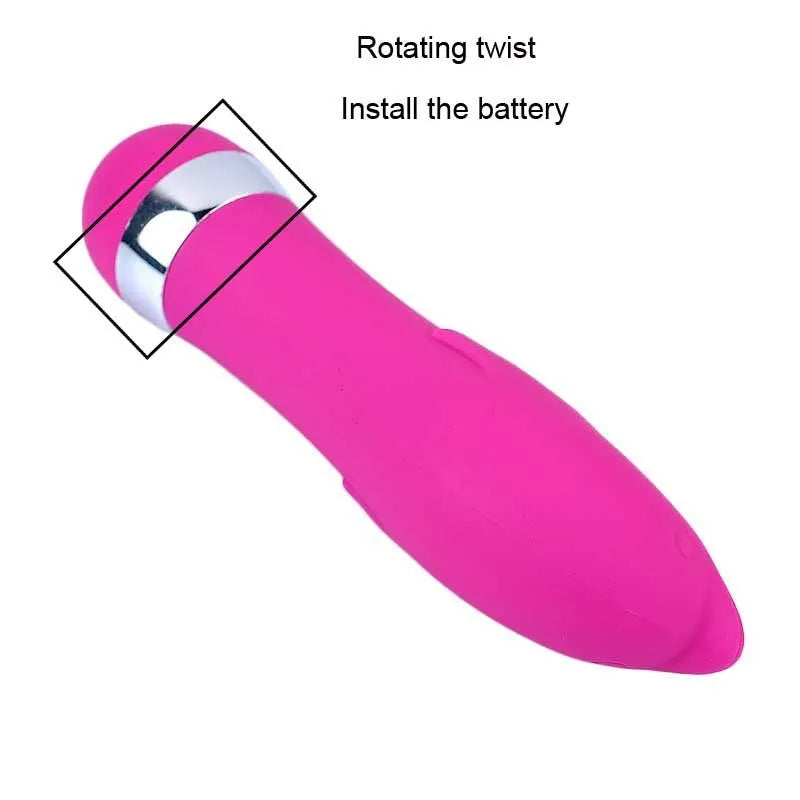 Realistic mini dildo vibrator with six vibration setting options