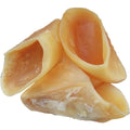 Natural cowhide hoof shell chew dog treat for small and large breeds.