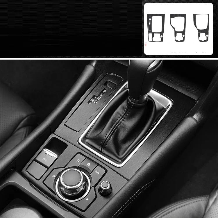 Car interior decorative film sticker set for centre console, instrument panel, and door handle modification
