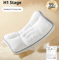Children's antibacterial neck pillow with partition design for 1-6 year olds in modern colours.