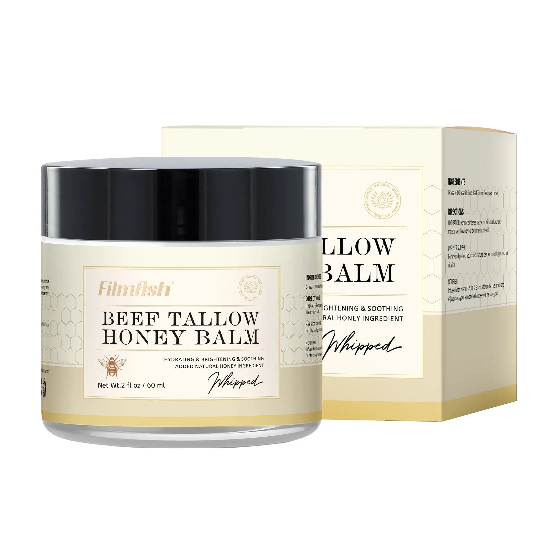 60ml honey moisturiser body cream tube for dry skin hydration and rejuvenation