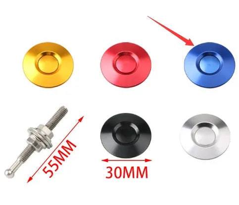 30mm CNC aluminium engine cover lock for modified racing cars with 55mm screw