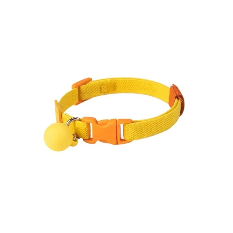 High elasticity polyester pet collar for small dogs in multiple colour options